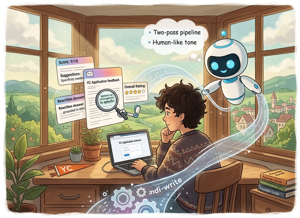 YC Application Advisor: Writing That Reads Like a Person